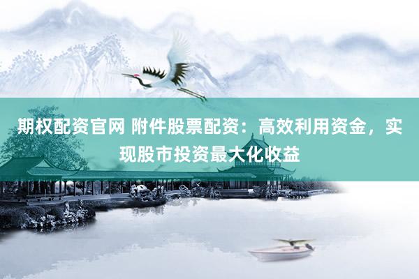 期权配资官网 附件股票配资：高效利用资金，实现股市投资最大化收益