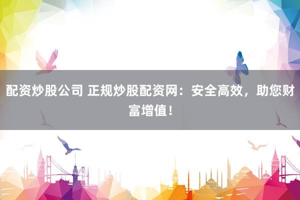 配资炒股公司 正规炒股配资网：安全高效，助您财富增值！